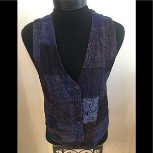 REVERSIBLE Indigo MSAS Vest/Top Sz Small